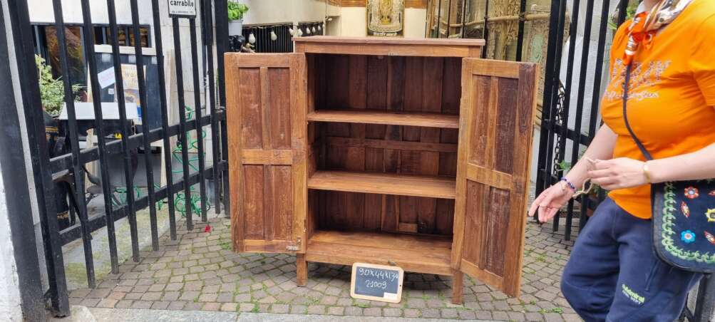 Mobiletto armadietto  a due ante in teak - immagine 7