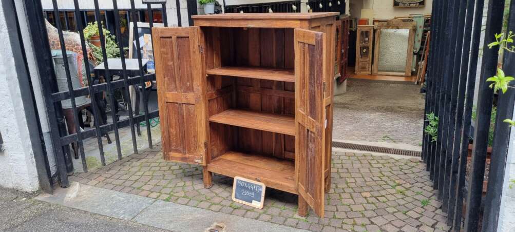 Mobiletto armadietto  a due ante in teak - immagine 4