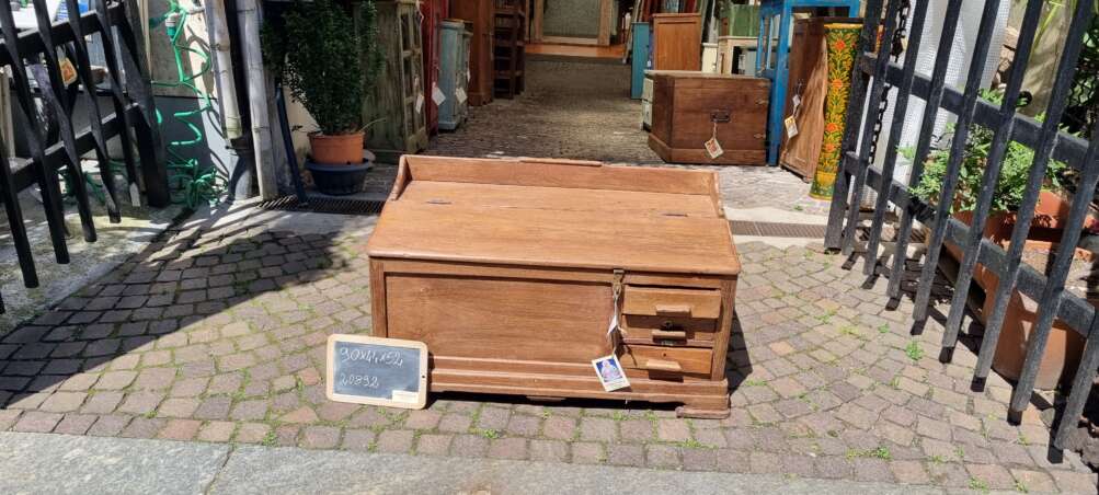Bauletto da lavoro con cassetti in teak - immagine 5