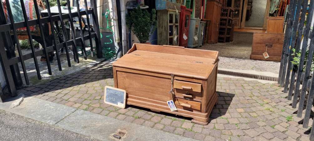 Bauletto da lavoro con cassetti in teak - immagine 3