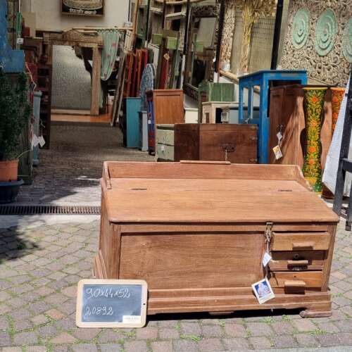 Bauletto da lavoro con cassetti in teak