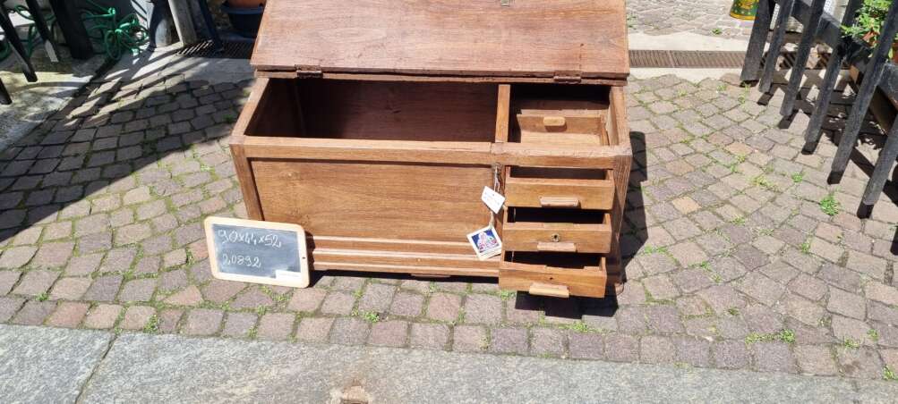 Bauletto da lavoro con cassetti in teak - immagine 6