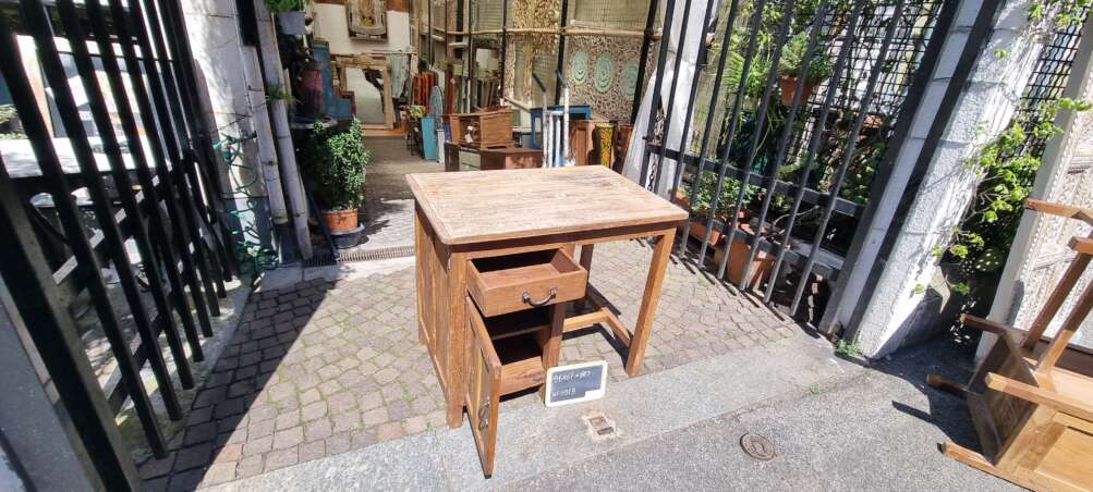 Scrivania in teak color noce medio - immagine 10