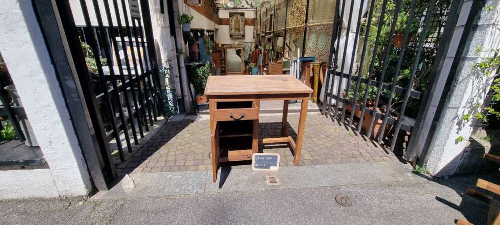Scrivania in teak color noce medio - immagine 13