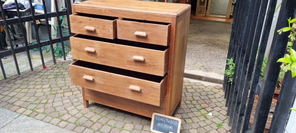 Cassettiera capiente in teak - immagine 3