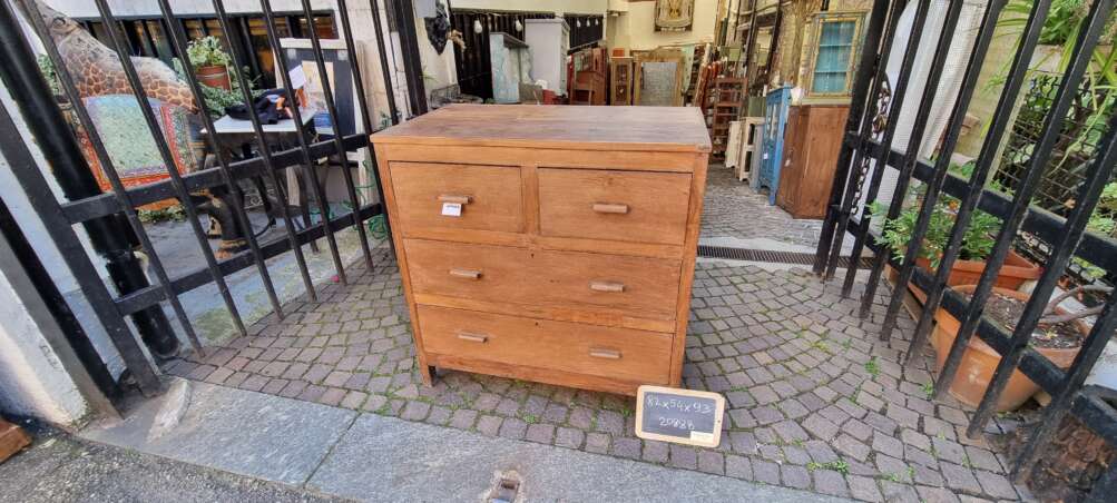 Cassettiera in teak con quattro cassetti - immagine 3