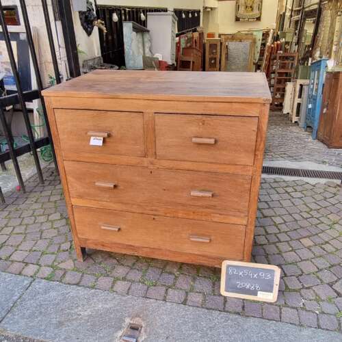 Cassettiera in teak con quattro cassetti