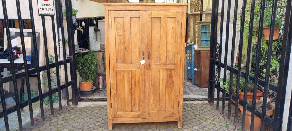 Armadio basso in teak naturale - immagine 12