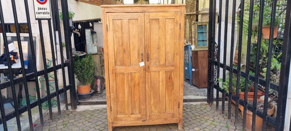 Armadio basso in teak naturale - immagine 13