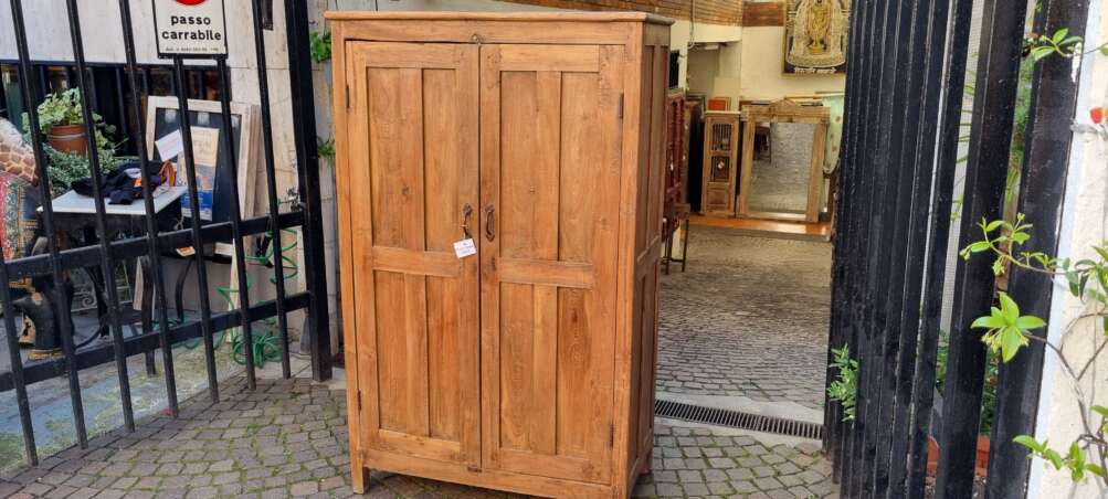 Armadio basso in teak naturale - immagine 11