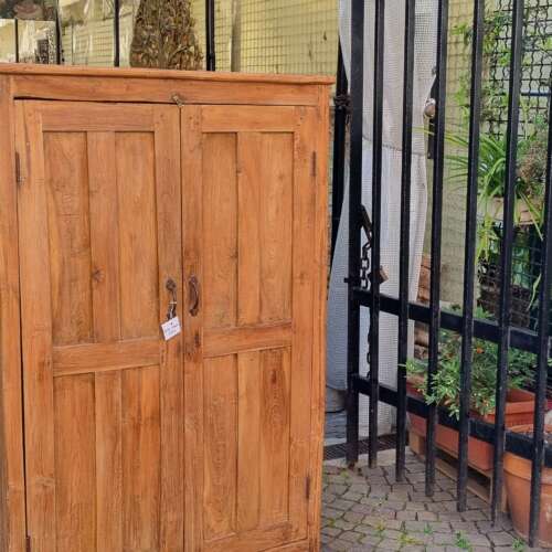 Armadio basso in teak naturale