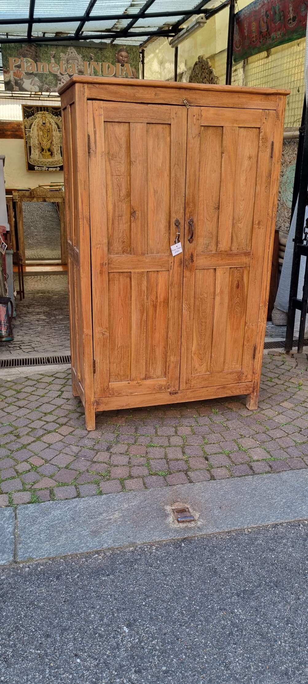 Armadio basso in teak naturale - immagine 6