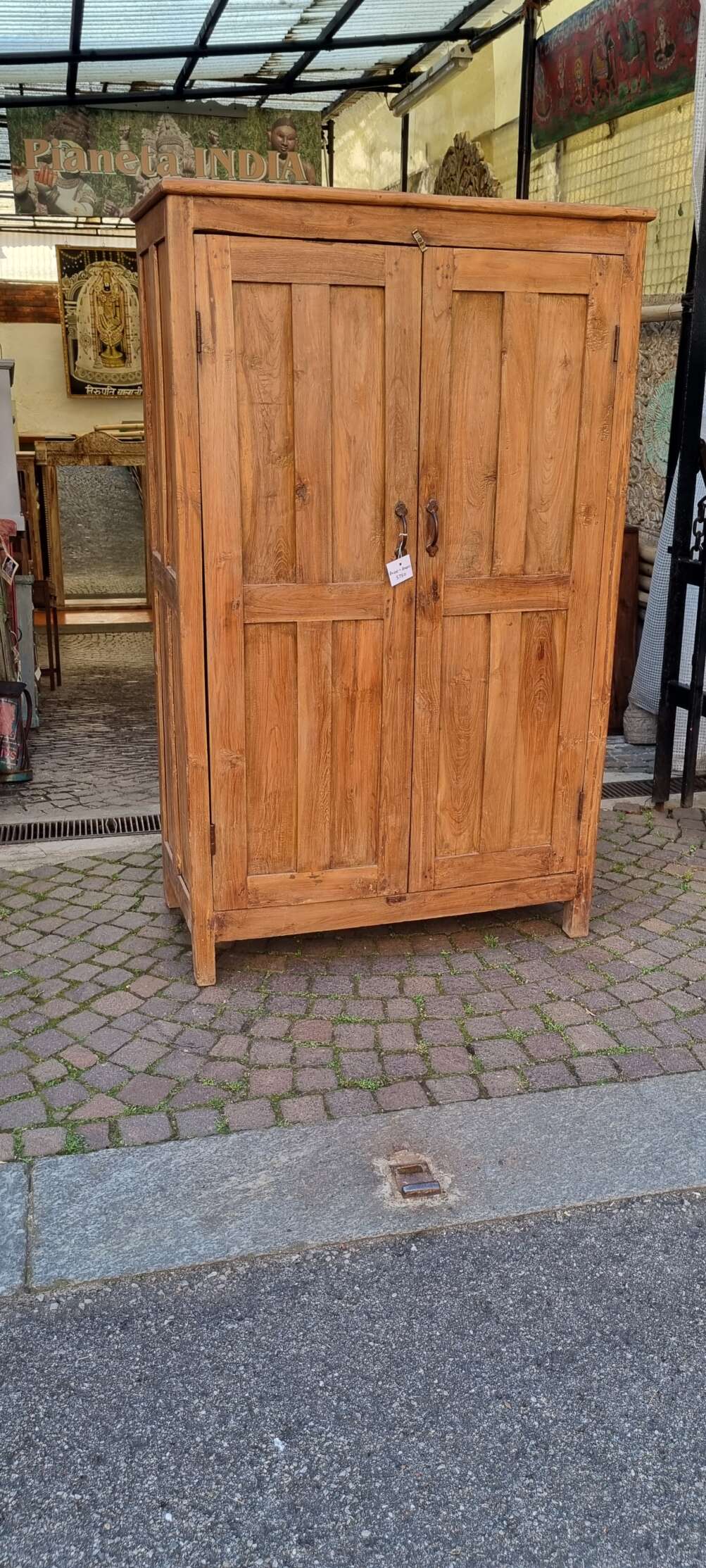 Armadio basso in teak naturale - immagine 2