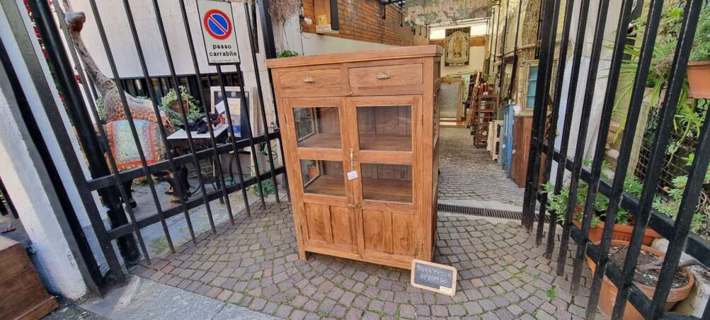 Vetrina in teak con cassetti - immagine 7