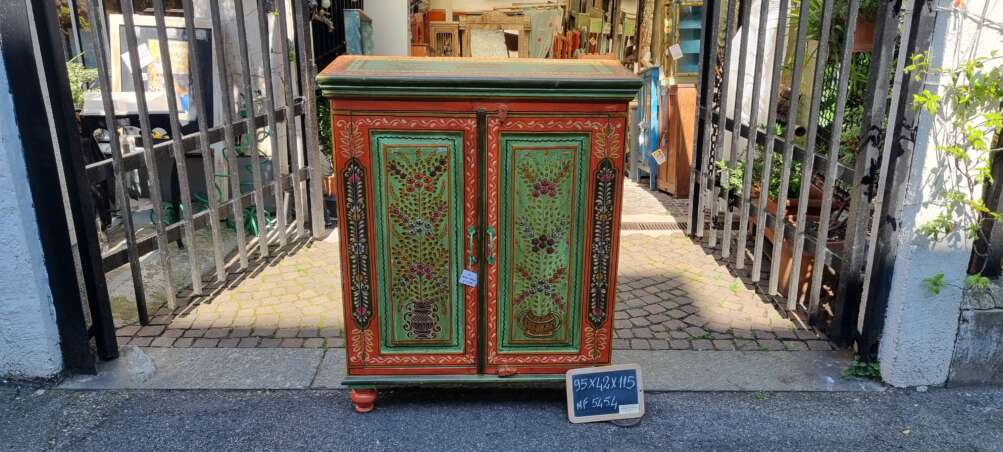 Mobiletto dipinto a mano in stile indiano - immagine 7