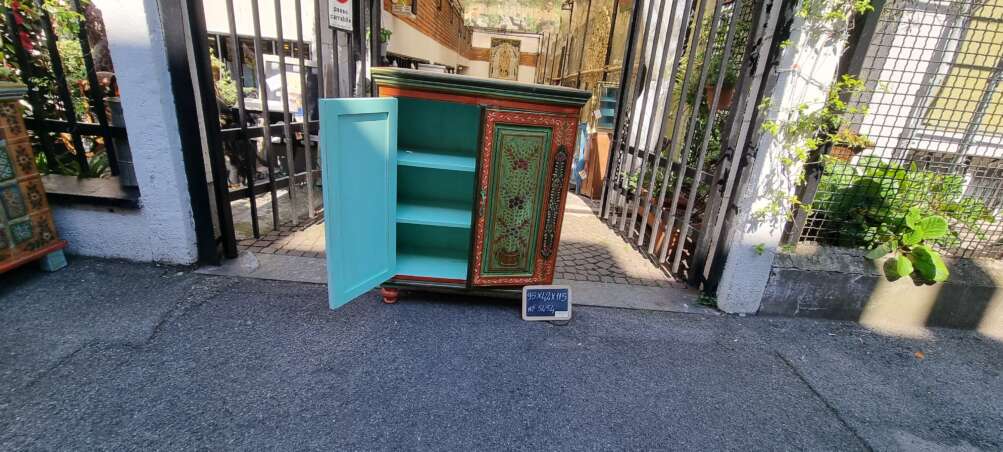 Mobiletto dipinto a mano in stile indiano - immagine 15