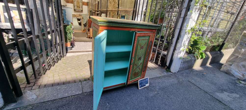 Mobiletto dipinto a mano in stile indiano - immagine 13