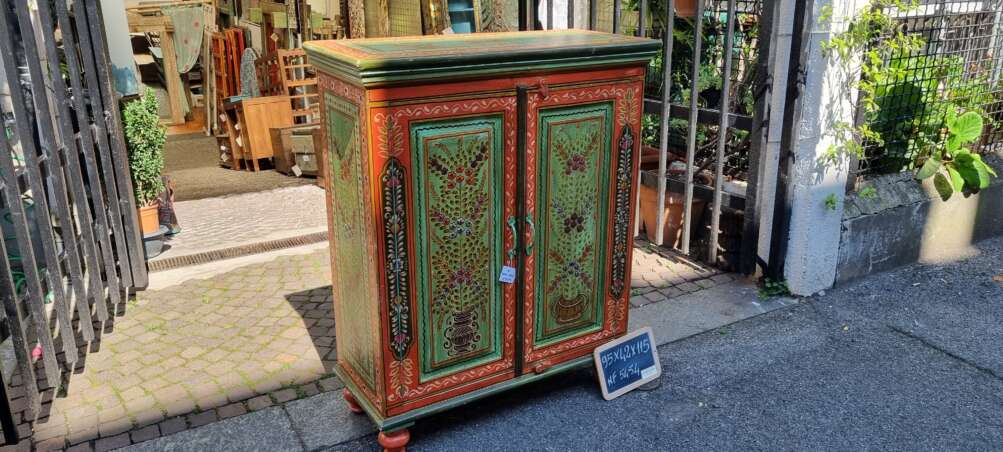Mobiletto dipinto a mano in stile indiano - immagine 6